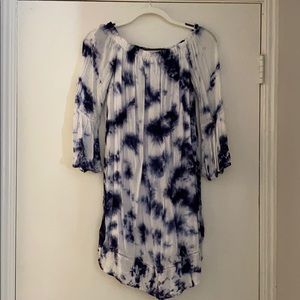 Cute blue and white tie dye dress!